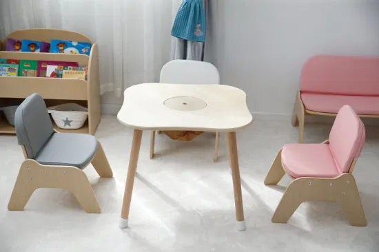 Маленькая мини-детская мебель с мультяшным детским диваном, стулом из искусственной кожи с мягкой подкладкой