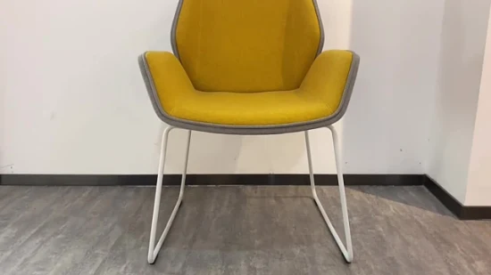 Высококачественная офисная мебель, современное кресло из ткани с ножками из массива дерева, кресло для отдыха