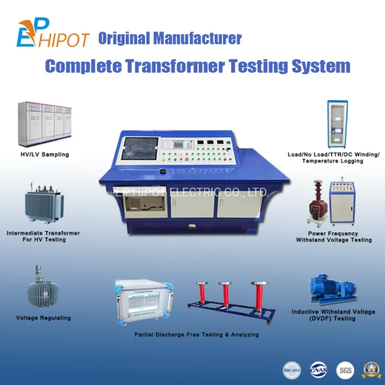 Стандарт IEC, Китай, автоматический испытательный стенд для трансформаторов, система испытания трансформаторов, потеря нагрузки, ток нагрузки без нагрузки, высоковольтный тестер